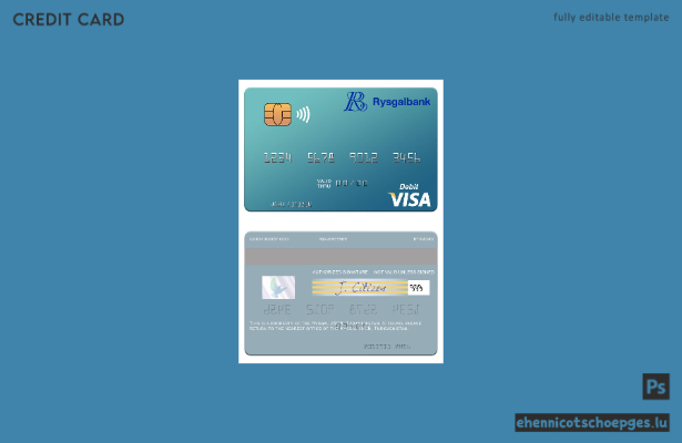 Turkmenistan Rysgal JSCB Visa-Debitkarte – Beispielvorschau